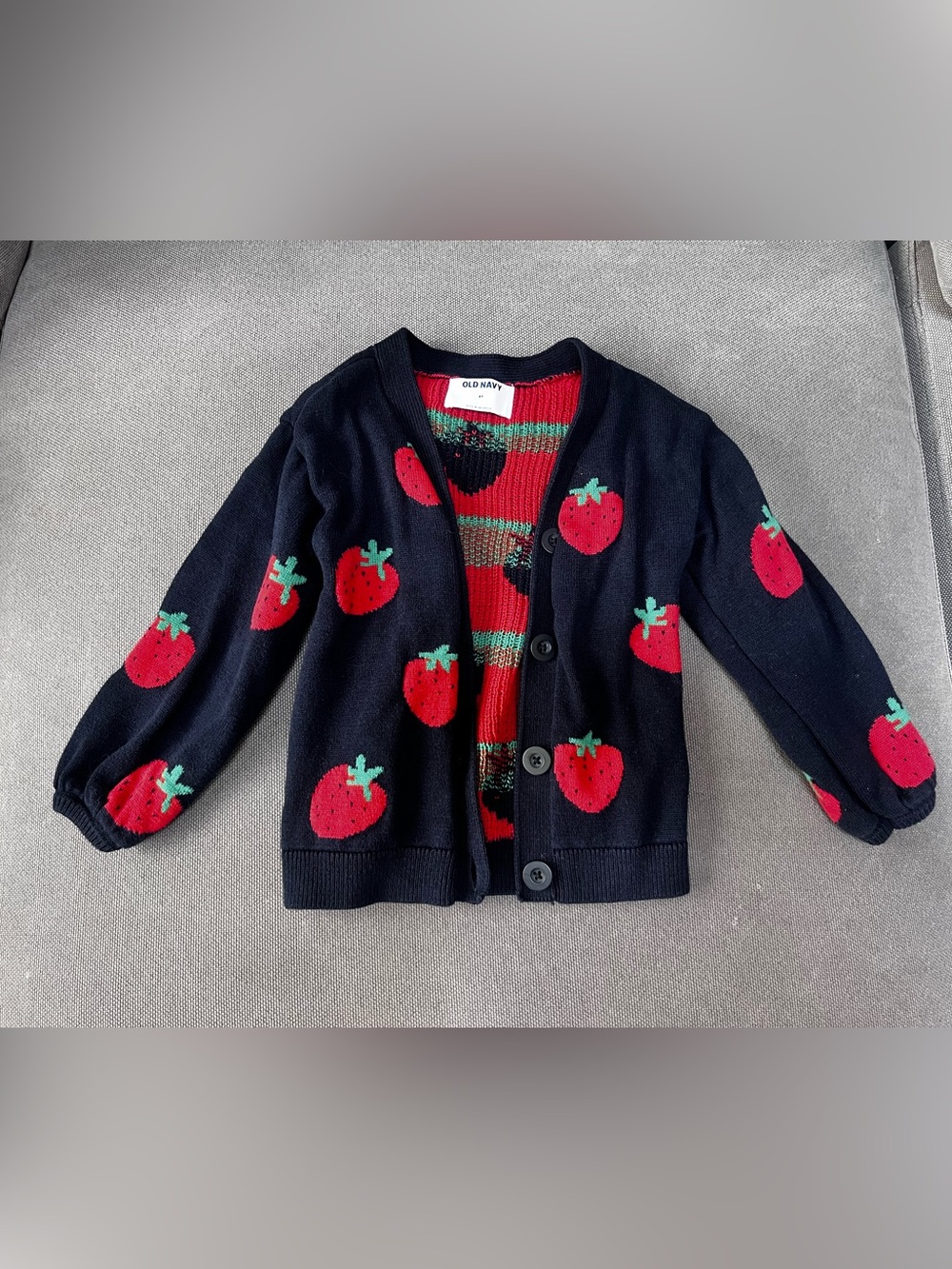 Old Navy Strawberry Cardigan